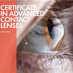 Certificate in Advanced Contact Lenses 2024